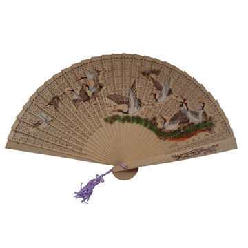 Bamboo hand fans, OEM designs welcomed