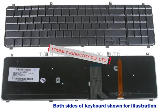 Laptop Keyboard For Hp Pavilion Hdx16 Series Silver Color Backlit Aeut6r00020
