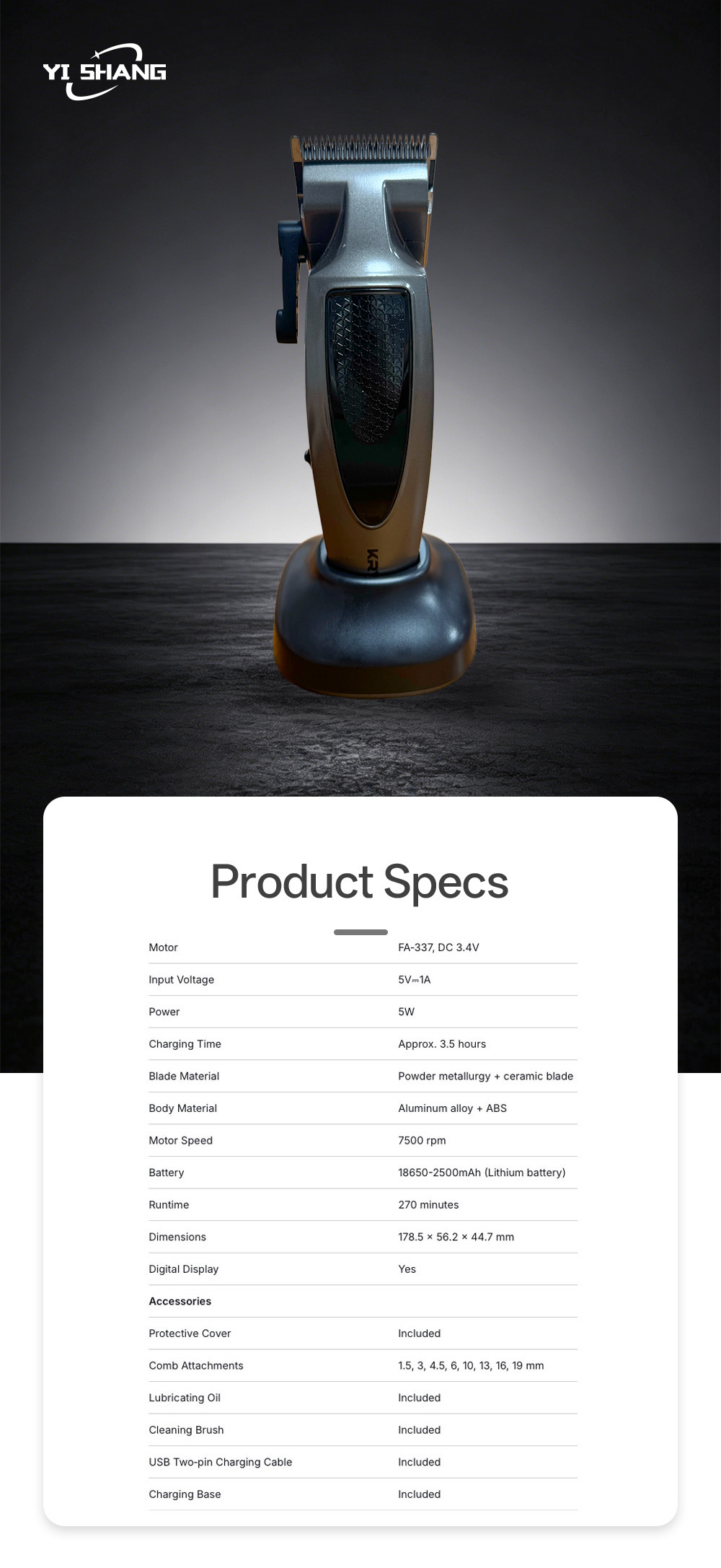 _Hair clipper 378-2X