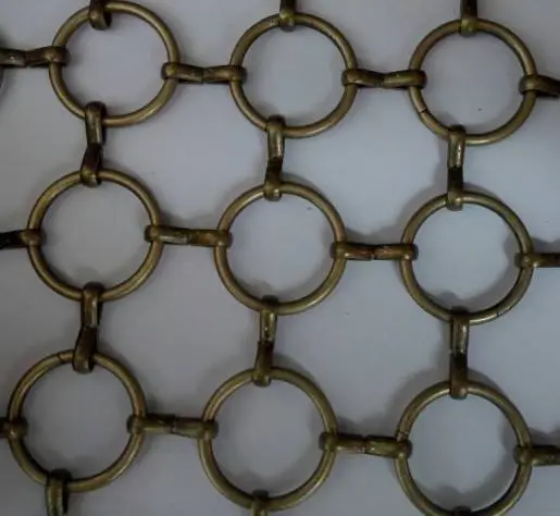 Stainless steel ring decorative wire mesh