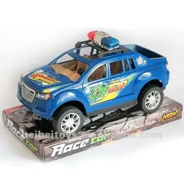 Children Plastic Friction Police Toy Car, F/P Toy Car