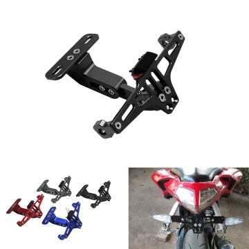 LED Light Aluminum License Plate for Racing Dirt Bikes and Various Models