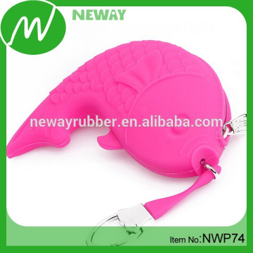 Wholesale Fish Design Silicone Fancy Coin Purse
