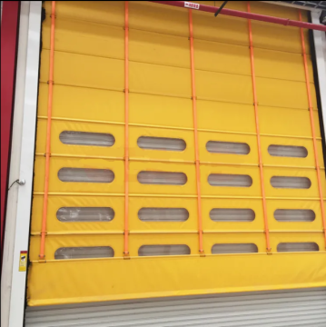 Industrial Wind-Resistant PVC Fabric Rapid Stacking Door System