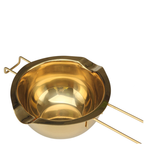 PVD gold stainless steel chocolate melting bowl