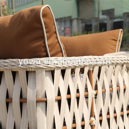 ALUMINIUM WIDE WICKER DOUBLE LOVE SOFA