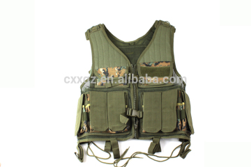 Woodland camo shooting vest