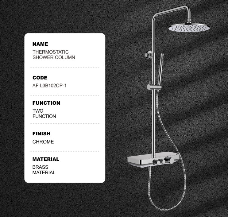 Meningkatkan pengalaman mandi anda dengan lajur mandi bulat Enhancing Your Shower Experience with a Round Shower Column