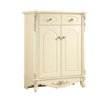 Shoe Rack with 2 Giltwood Door Shoe Rack Classic Italy Style Shoe Rack