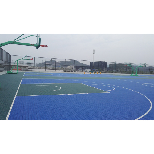 Baldosas de cancha de baloncesto de piso entrelazadas al aire libre