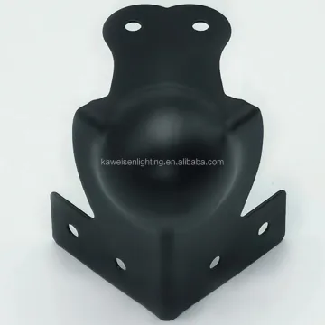 Metal Angle Protectors: Black Finish Conjoined Ball Wrap Corner Guards for Flight Cases, Cabinets, and Boxes