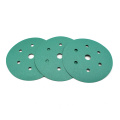 7 Hole Dustless Green Film Sandpaper Disk