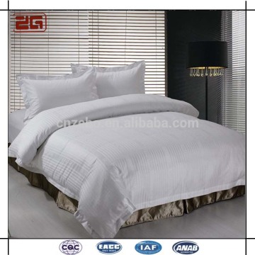 Customized Plain White Embroidery Cotton Wholesale Luxury Hilton Hotel Bedding