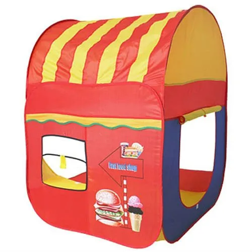 cartoon house design kids play tent (Russian& English)