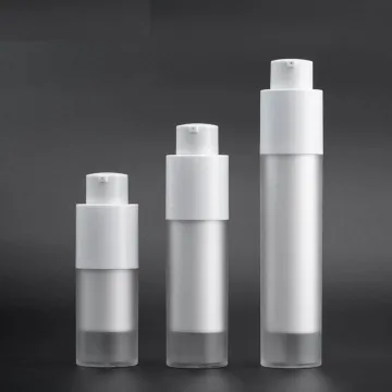 15ml 30ml 50ml plastic cosmetic packaging red airless pump lotion bottle