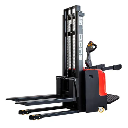 Electric Pallet Stacker Lifter 2200lbs 3300lbs - All Terrain Powered Stacker Equipment