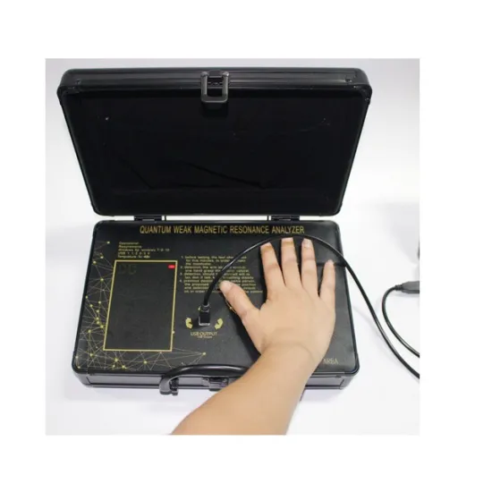 Palm touch testing quantum magnetic resonance body analyser