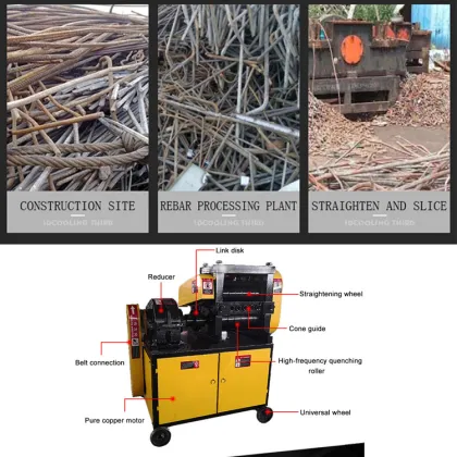 Scrap Bar and Rebar Straightening Machine: Construction Wire Straightening Equipment