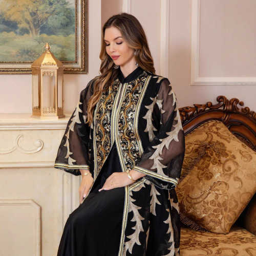 لباس شب مشبک دوزی شده عبایا