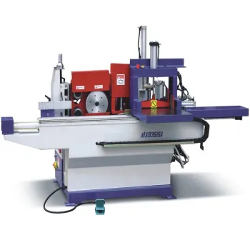 Automatic Finger Joint Shaper with Glue Spreader and Scoring Saws MXB3515A Woodworking Machine