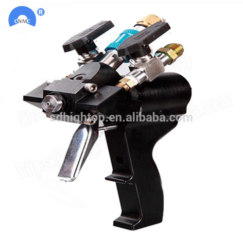 Two component polyurethane foam spray gun