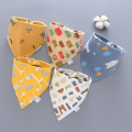 Wholesale 5 Pack Cotton Waterproof Babadores Newborn Baby Drool Bib