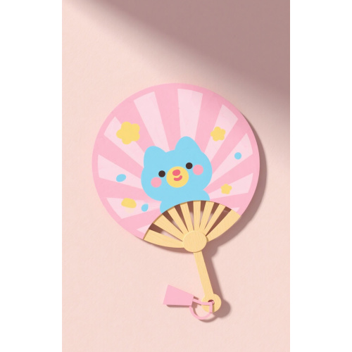 Custom Plastic Fan with Cartoon