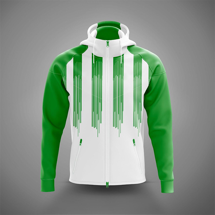 Custom Fashion Men Zipper Sport Athletic Jacket Hoodie
