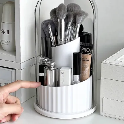 Makeup Organizer Storge Box Travel Makeup Brush Holder Rotating Makeup Organizer Cosmetic Box