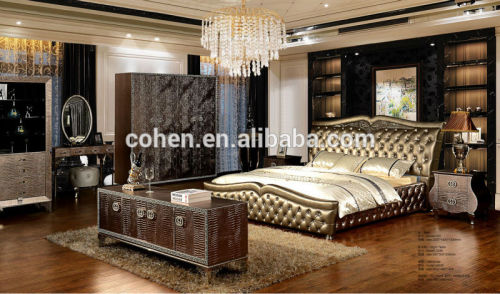 2015 New design luxury l bedroom set bedroom sets furniture S030