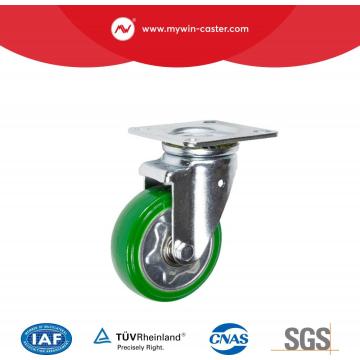 2.5"Janpanese Heavy duty Zinc Coating Top Plate No-Brake PA Double Ball Bearing Caster Wheel