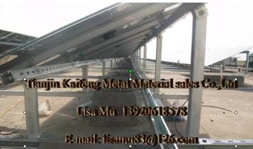 Pv solar bracket for ground mounting system