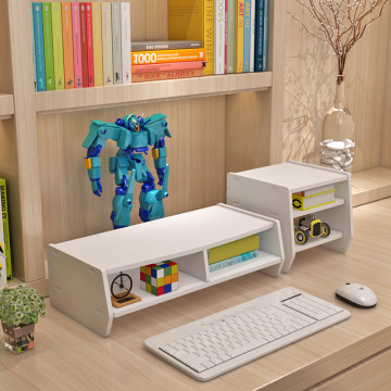 White PVC Storage Box Monitor Riser with Isolated