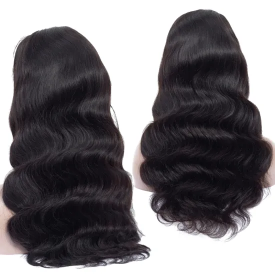Wavy Brazilian Virgin Human Hair Full Lace Wig With Natural Hairline for Black women