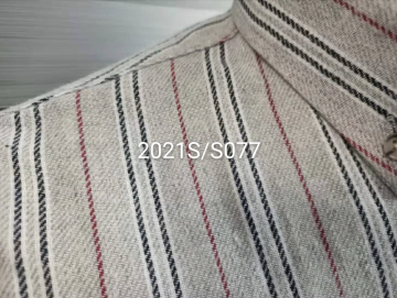 Grey Color Leisure Garment Men's Stripes Shirts