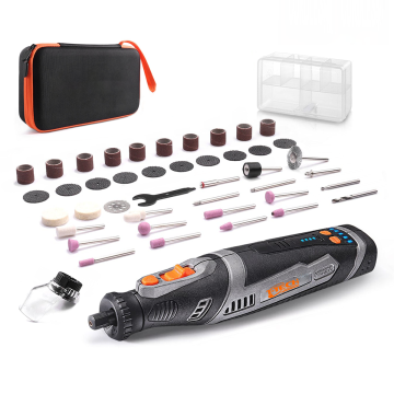 Dremel 8V Diamond Polishing Rotary Tool Kit with USB Charging - 42pcs Cordless Set
