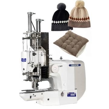 Pom-Pom Memasang Mesin Jahit Bartacking untuk Topi Beanie