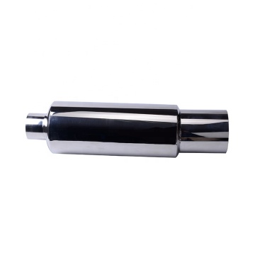 Polierte Auspuffschalldler aus rostfreiem Stahl 2,5 Einlass 4,0 Auslass 470 mm