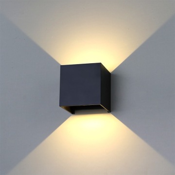 Modern IP65 Waterproof LED Wall Sconce Light (6W/12W) with Adjustable Angle for Home and Outdoor Decor