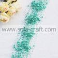 Color azul como la guirnalda de cuentas de perlas artificiales de cielo con cuentas de 3 + 8 mm