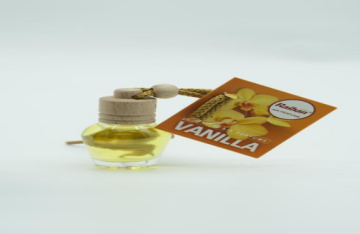 Purificador de ar com um carro de vidro com aroma de baunilha premium