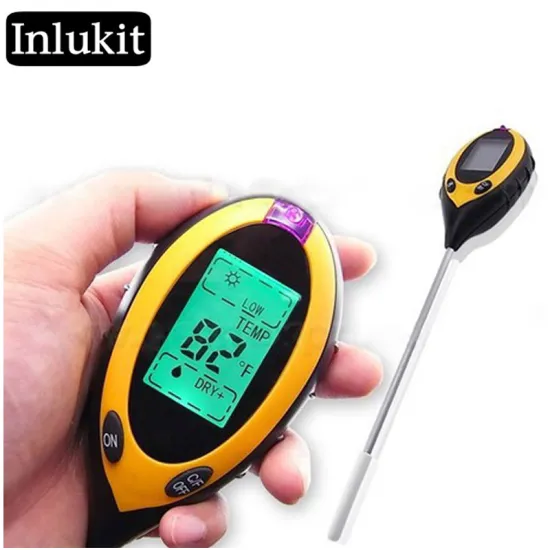 4-in-1 Digital pH, Moisture, Sunlight, and Soil Meter: Accurate Outdoor and Garden Measurement Tool