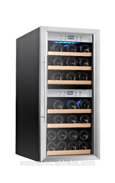 24 bottles Dual zone wine refrigerator cabinet