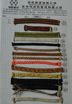 braid ropes for shoes/shoes braid strip/pu braid for handbags watch belt raw material