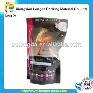 ziplock pouch pet dog food packaging bag