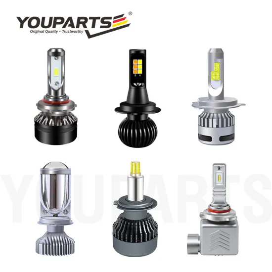 YOUPARTS T1 Golf 6 9005 9006 H1 H3 H8 H9 H7 H11 GTR Car Laser LED Projector Lens Headlight Bulb