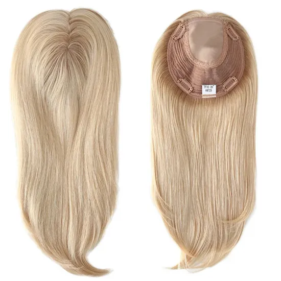 TP36 Stock 100% virgin remy human hair 6x6.5 injection poly lace lady topper toupee