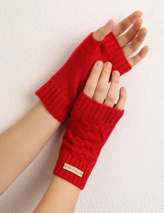 Customized Brand Ecological Cheap Fingerless Gloves