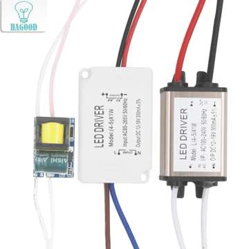 4-5W LED-Treiber Lichttransformator Netzteil Adapter-AC85-265V zu DC12-18V, 300 mA Konstantstrom für 5050/3528 LED-Streifen