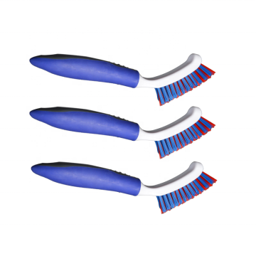 9 Inch Multifunctional Plastic Tile and Grout Brush with Flexible PET Bristles